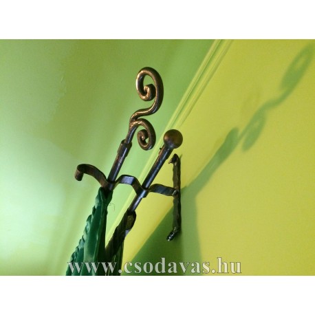 kovácsoltvas függönykarnis vég 4.