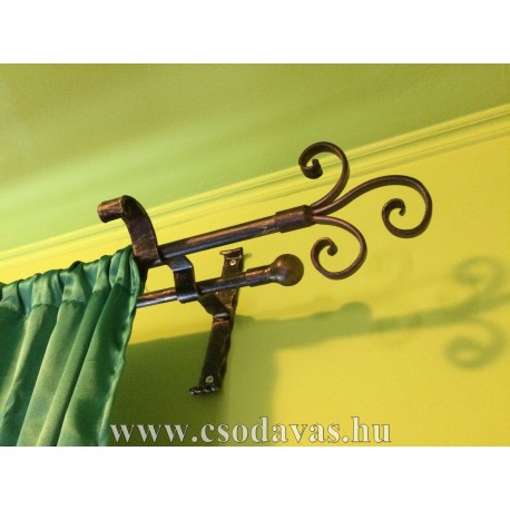 kovácsoltvas függönykarnis vég 9.