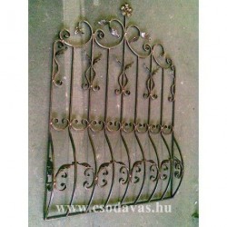 Kovácsoltvas íves ablak rács 0005