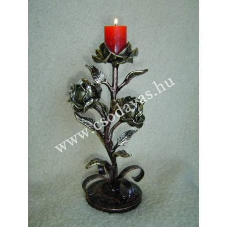 3 Rózsás gyertyatartó 