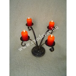 Kovácsoltvas 4 ágú gyertyatartó GY048