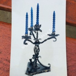 Kovácsoltvas gyertyatartó GY051