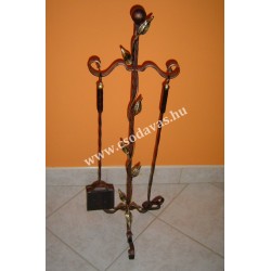 Kovácsoltvas kandalló tüziszerszám 003