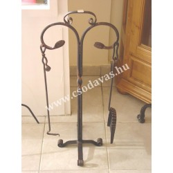 Kovácsoltvas kandalló tüziszerszám 008