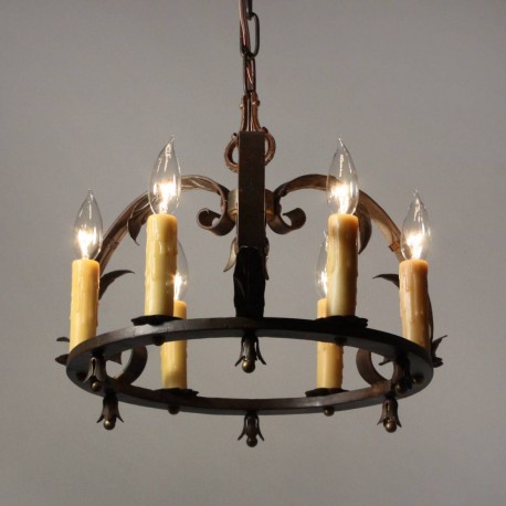 Kovácsoltvas csillár 10