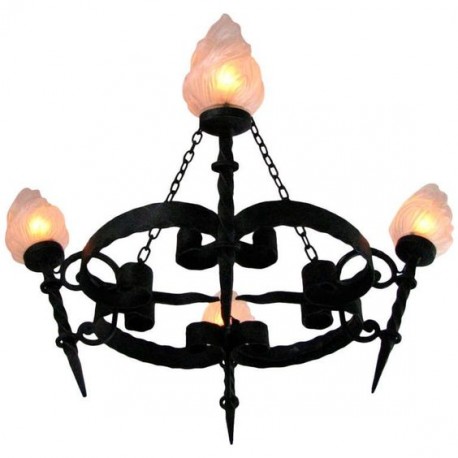 kovácsoltvas csillár 19