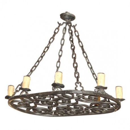 kovácsoltvas csillár 22