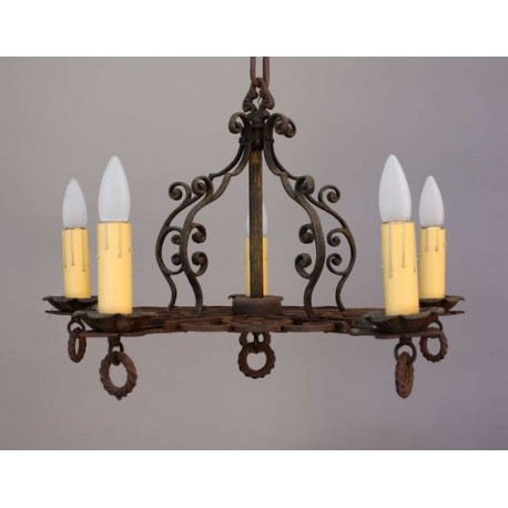 kovácsoltvas csillár 27