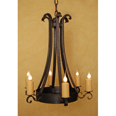 kovácsoltvas csillár 28