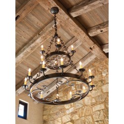 kovácsoltvas csillár 34