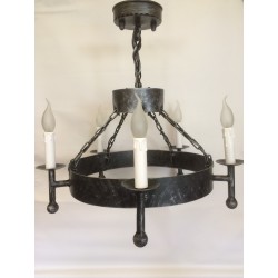 Kovácsoltvas csillár 37