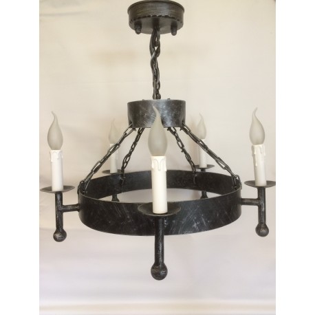 Kovácsoltvas csillár 37