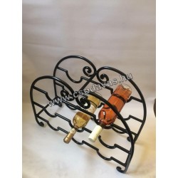 Kovácsoltvas borosüveg tartó B010