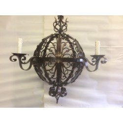 Kovácsoltvas Gőmb csillár 