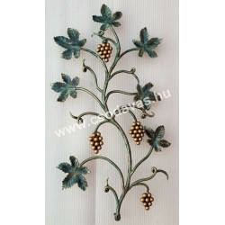 kovácsoltvas ablak dísz szőlő mintával